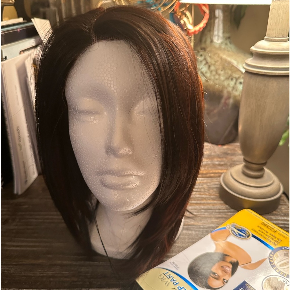Motown Tress Lace wig (precut) color F2/350 .Ear to Ear lace, curling iron safe.